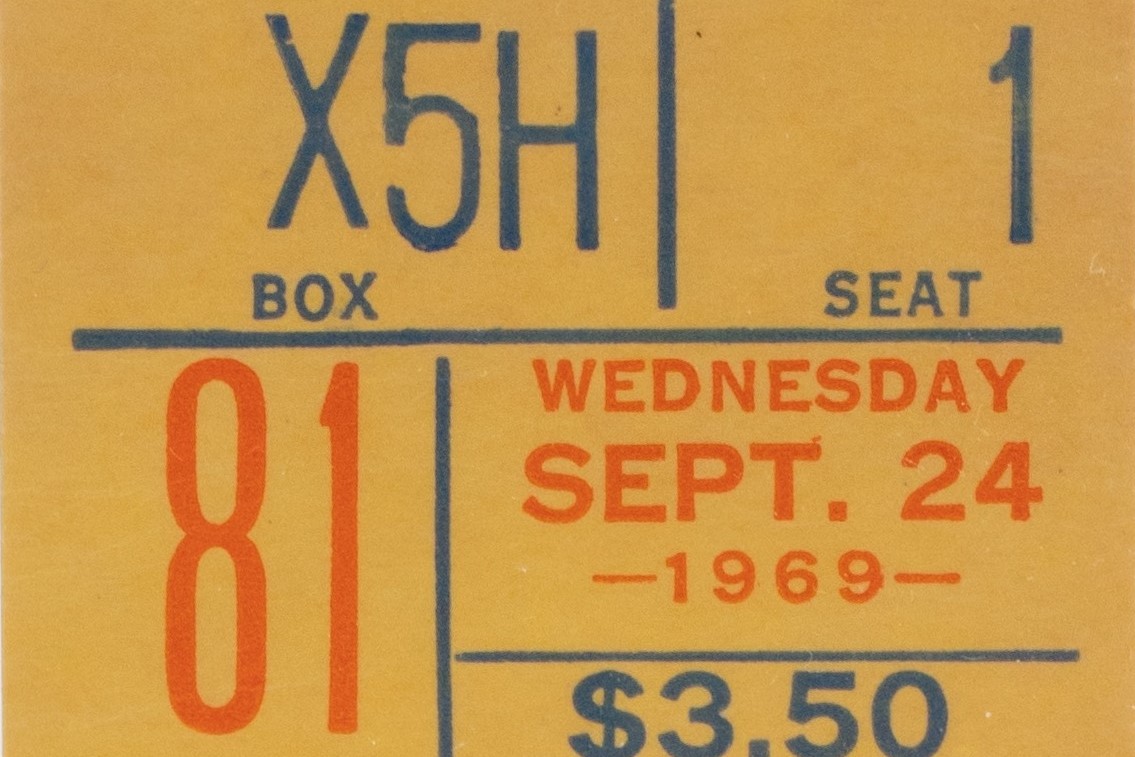 Ticket from Mets' First NL East Title