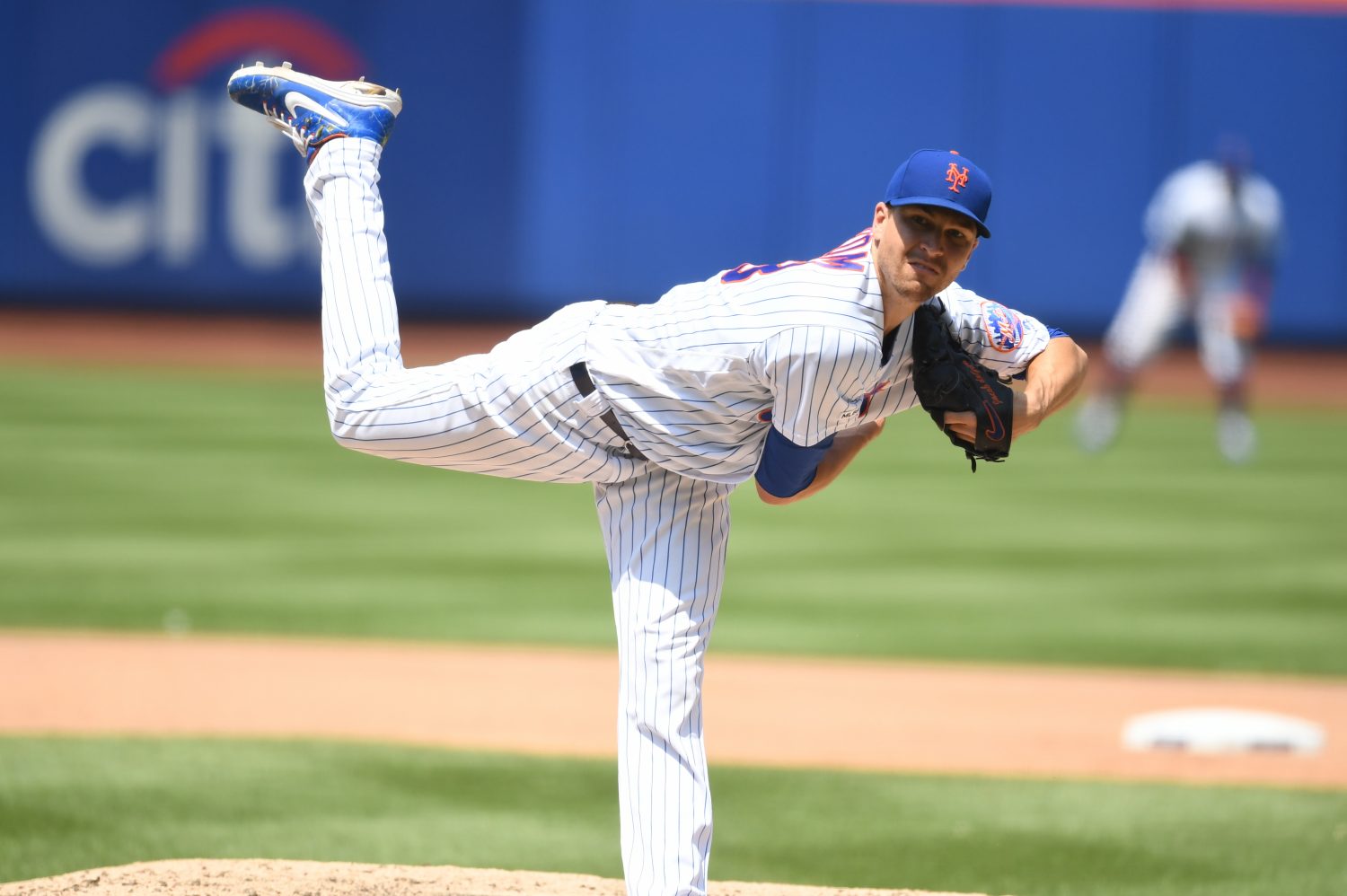 Jacob deGrom Releases Pitch in July 2019