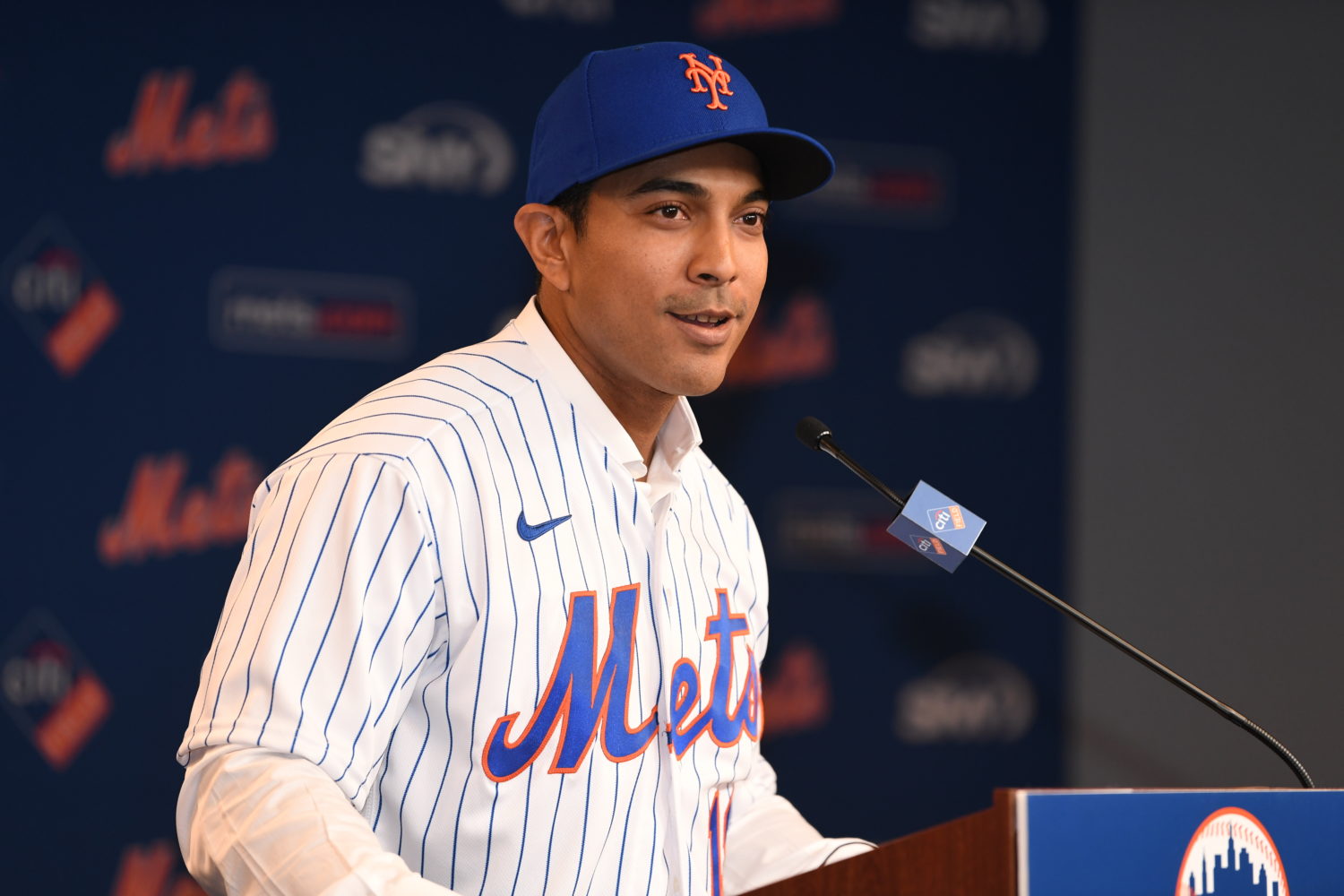 Luis Rojas Speaks During Press Conference