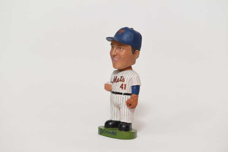 Left-side view of Tom Seaver bobblehead