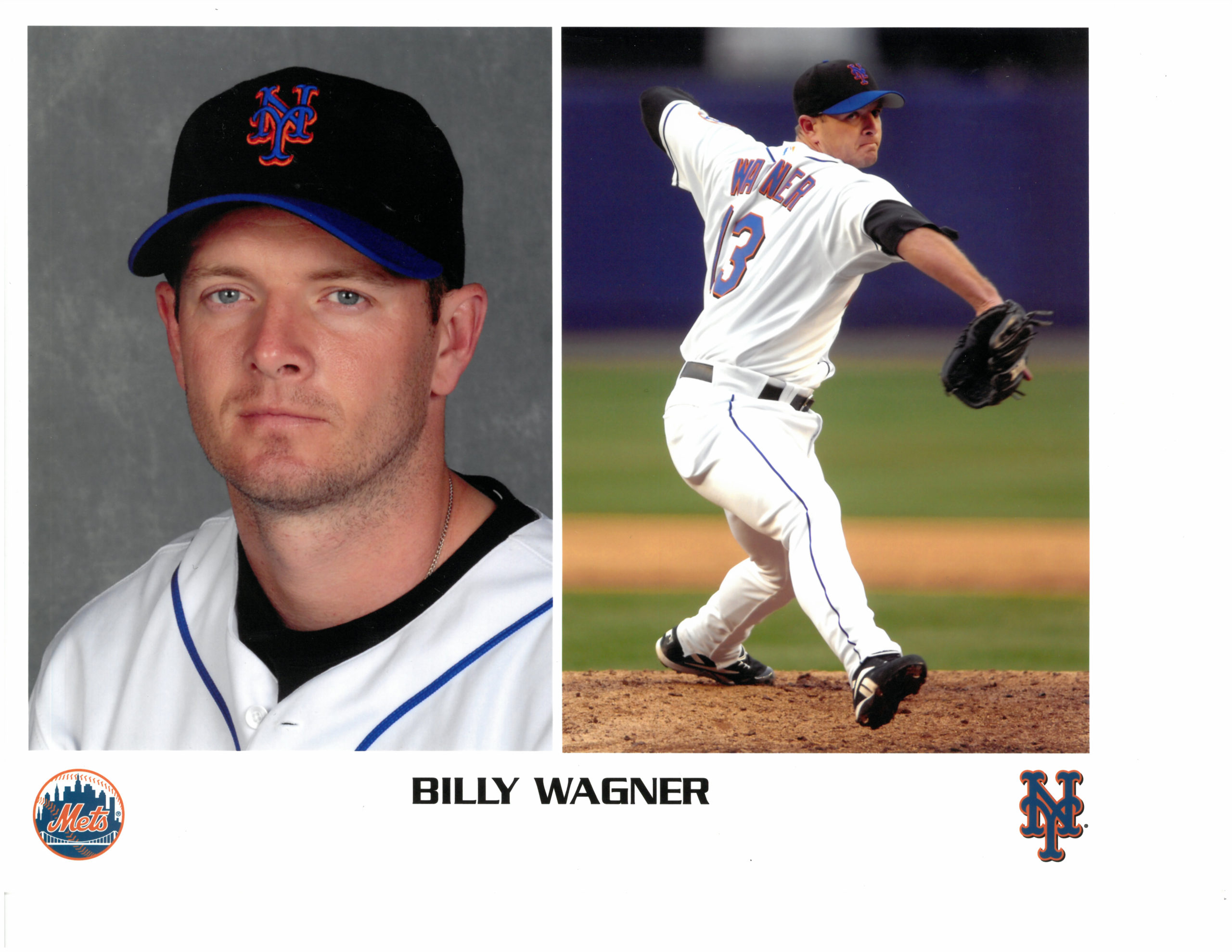 Billy Wagner Headshot and Action Shot