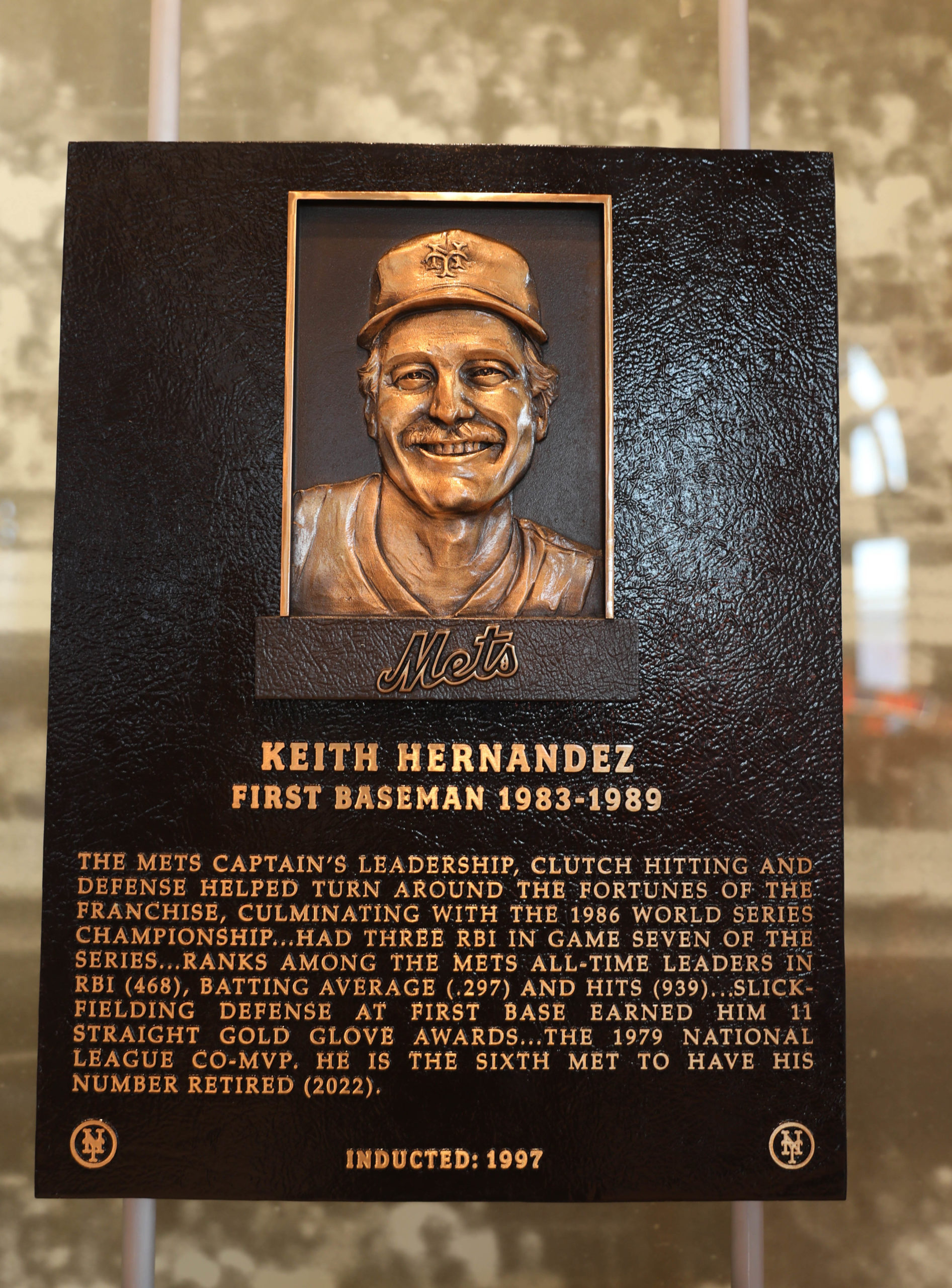 Keith Hernandez Mets Hall of Fame Plaque - Mets History