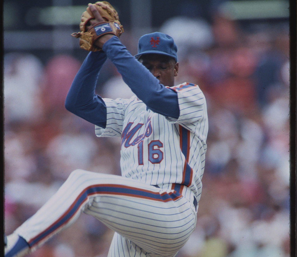 Gooden Dwight Gooden Winds Up To Throw a Pitch at Shea Stadium